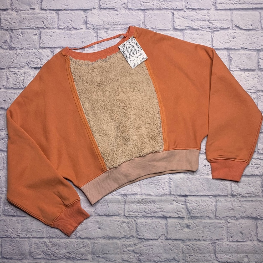 NEW Free People Oversized Sherpa Pullover